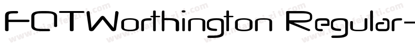 FOTWorthington Regular字体转换